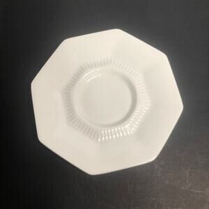 independence‎ ironstone castleton japan replacement saucer white octagon